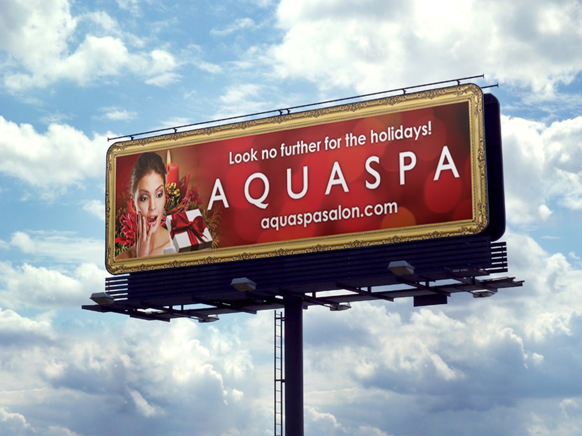 AQUASPA BILLBOARD FOR THE HOLIDAY SEASON 2015