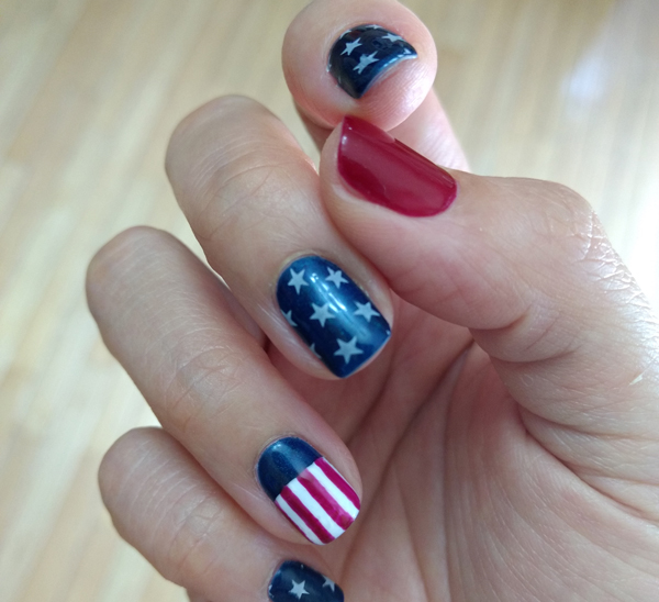 Fourth of July Nail Art